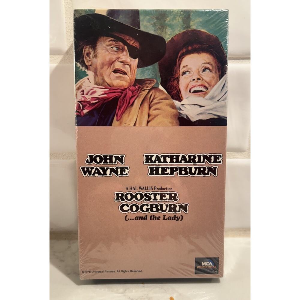 Rooster Cogburn‎ ...and the Lady VHS Tape 1975 John Wayne Movie NEW And Sealed